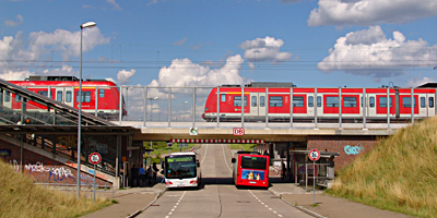 S-Bahn Haltestelle Neuss-Allerheiligen